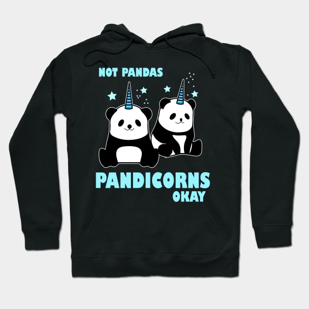 Not Pandas Pandicorns Okay Costume Gift Hoodie by Ohooha